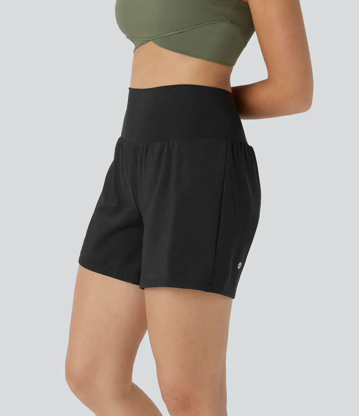 ColaShorts™ - Short de yoga 2 en 1 taille haute avec poche arrière et poche latérale